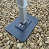 2 Pcs Leveling RV Awning Support Footplates Camping Awning Base Bracket for Omnistor Camping RV