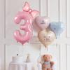 32 Inch Birthday Number Ballons New Girls Princess Birthday Pink Bownot Balloons Wedding Party Ballons Jumbo Number Balloon