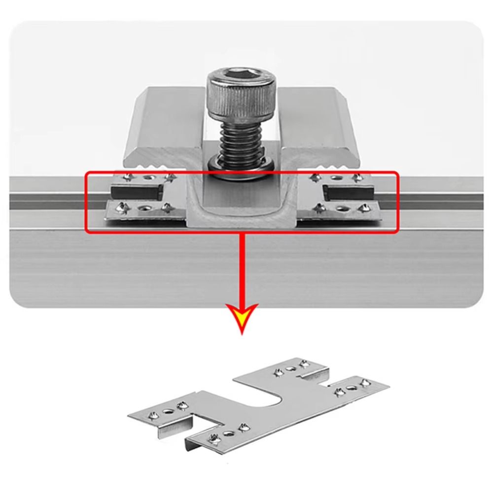 100PCS High Temperature Resistant Solar Panel Spacer Solar Grounding Clip Washer  Photovoltaic