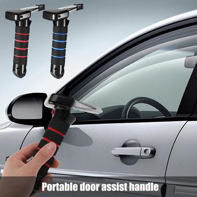 Car Armrest Window Breaker Portable Door Auxiliary Handle Multi Function Seat Belt Cutter Window Breaker Escape Hammer