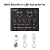 V8 Bluetooth Live Sound Card with BM-800 Microphone Compatibility for Mobile Phones