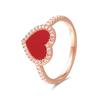 APM Monaco Red Love Fashion, Exquisite and Trendy Design, Elegant and Luxurious Ring, Women's Model P21160XCOR