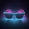 Neue coole kabellose leuchtende LED-Brille, leuchtende Neon-Sonnenbrille für Hochzeit, Rave, Festival, Party, Disco, Nachtclub, Geschenk