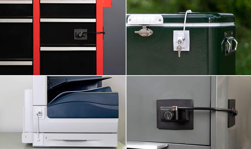 Guardianite Premium Refrigerator Lock with Key Lock Built-in (White)