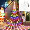 Led Christmas 2m Waterfall Light Usb Power Supply Garden Courtyard Decoration