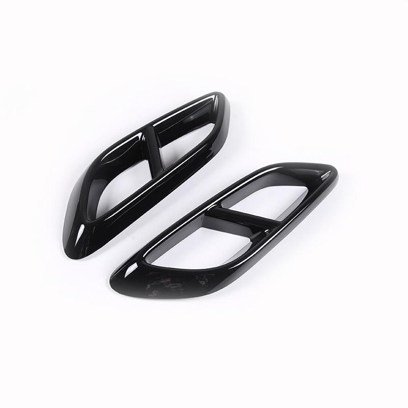 For Mercedes Benz E-Class W214 2024+ E260 300 ABS Car Rear Exhaust Muffler Pipe Cover Trim Tail Throat Frame