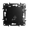 Single Illuminated Black Mounting Bell Button