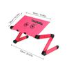 USB Portable Aluminum Alloy Folding Table Laptop Desk Adjustable Notebook Stand for Bed Sofa Laptop Table Home Office Computer Desk