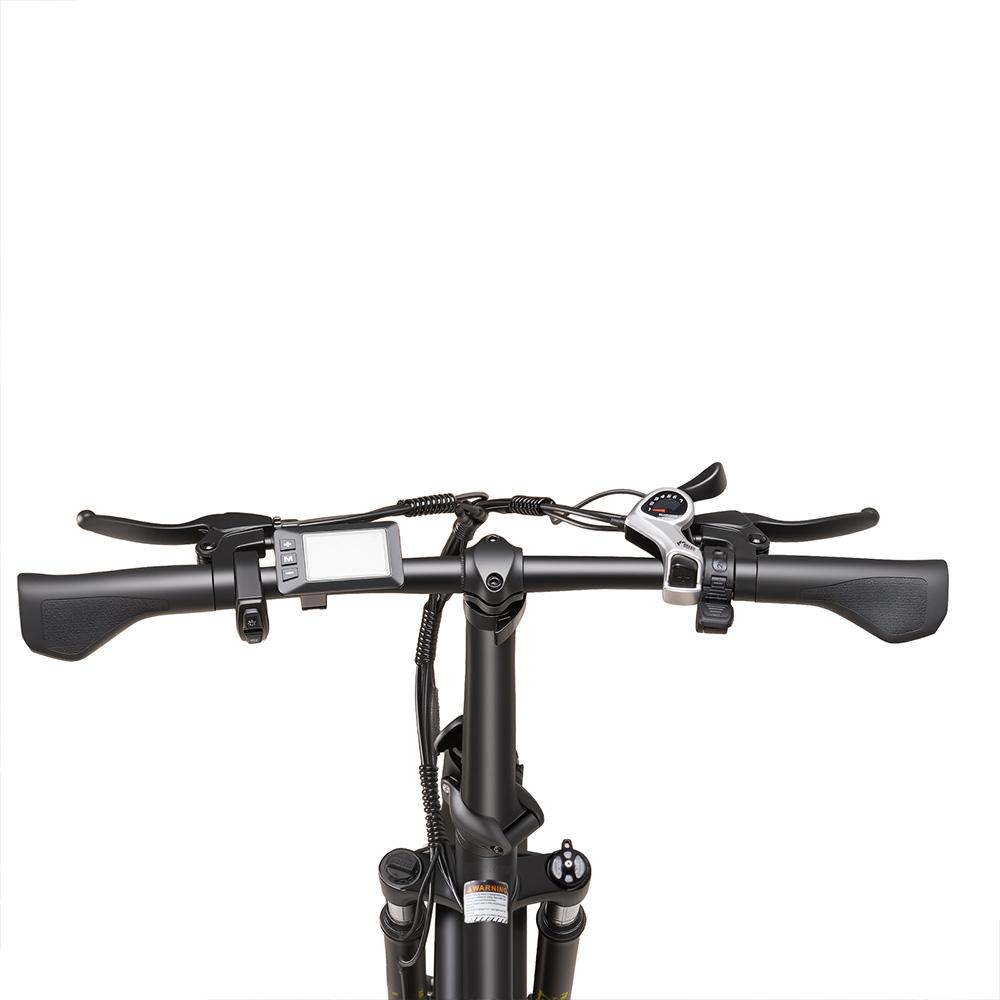 Electric Bicycle Ebycco S1 20" Tire 250W Motor City Electric Bike For Adult 36V 10.4Ah Dual Disc Brakes Max Range 50Km 7 Speed Black