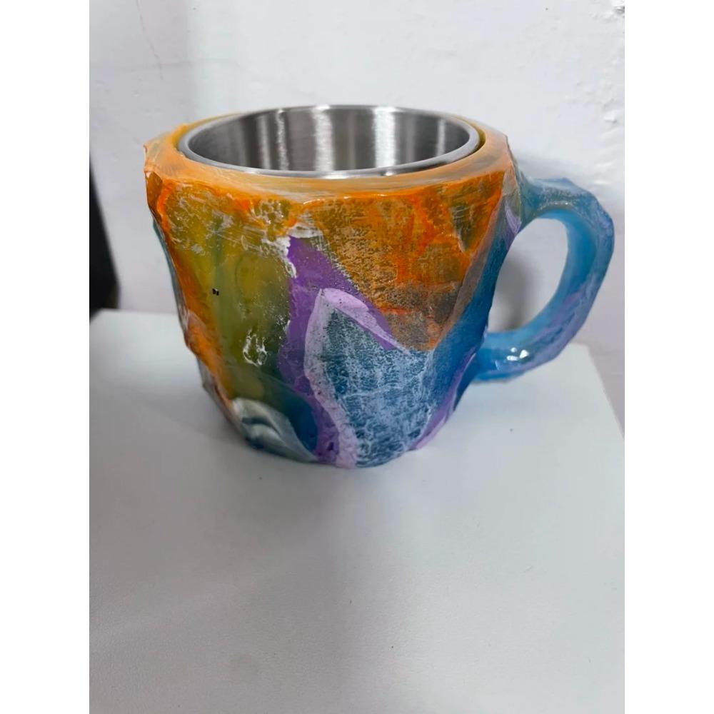 400ML Pohár na vodu Křišťálová pryskyřice Šálek na kávu Elegantní Luxusní Minerální Velkoobjemový Nádobí na nápoje Čajový šálek Pryskyřicový dárek Domácí potřeby