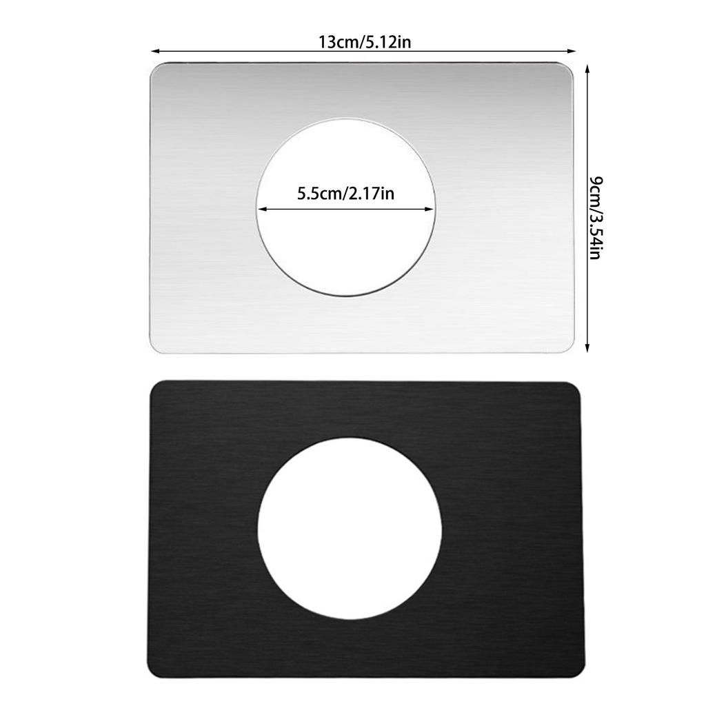 Upgrades Door Knob & Deadbolt Reinforcement Plate Door Lock Hole Backing Reinforcer for Enhanced Security & Easy Repair
