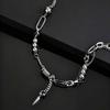 Hip-Hop Punk Rivet Pendant Necklace for Man, Stainless Steel Splicing Clavicle Chain Necklace, Fashion Jewelry Accessories