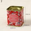 Tea Caddy Box Containers Candle Cans Coffee Candy Snacks Small Tin Mini Portable Storage Boxes Sealed Jars Packaging Teaware