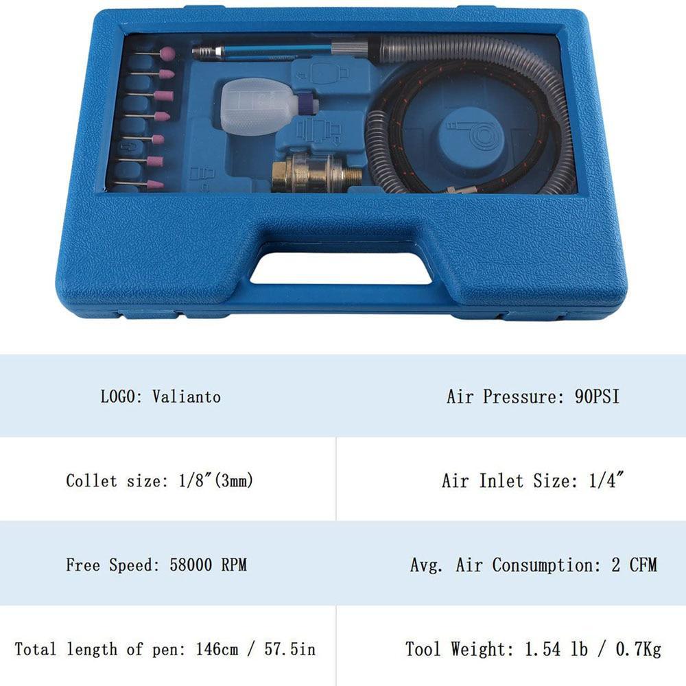 16 bucăți/set kituri de slefuire cu micro matriță cu aer de mare viteză, mini instrumente de lustruire a creionului, instrumente de gravare, șlefuire, tăiere, instrumente pneumatice