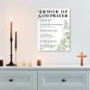 Armor of God Wall Art,Armor of God Prayer Wall Decor Canvas Print Painting Artwork for Christian Home Office Wall Decor