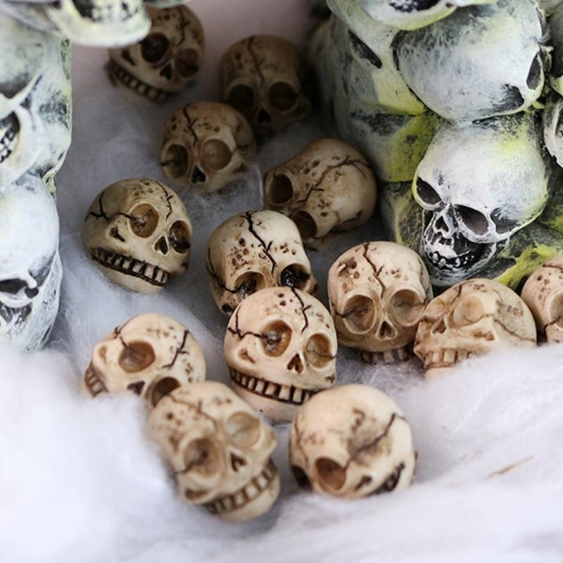 20Pieces Smiling Bone Skulls for Creative Halloweens Decoration and Spookys Event Planning