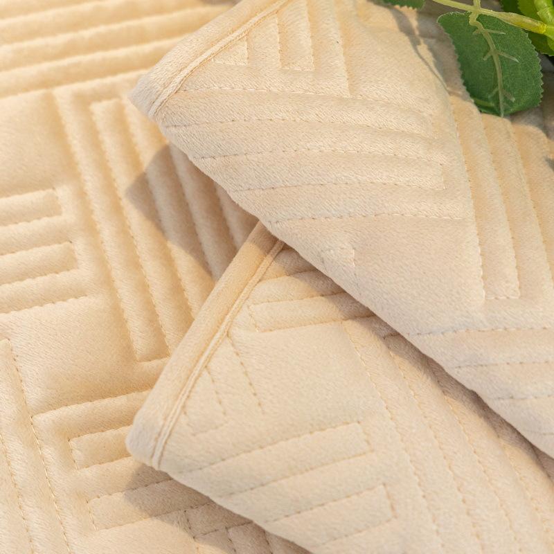 Plush Sofa Cushion  New High-Grade Non-Slip Seat Cushion Cream Wind Thickened Plush Sofa Cover Cover Cloth Towel