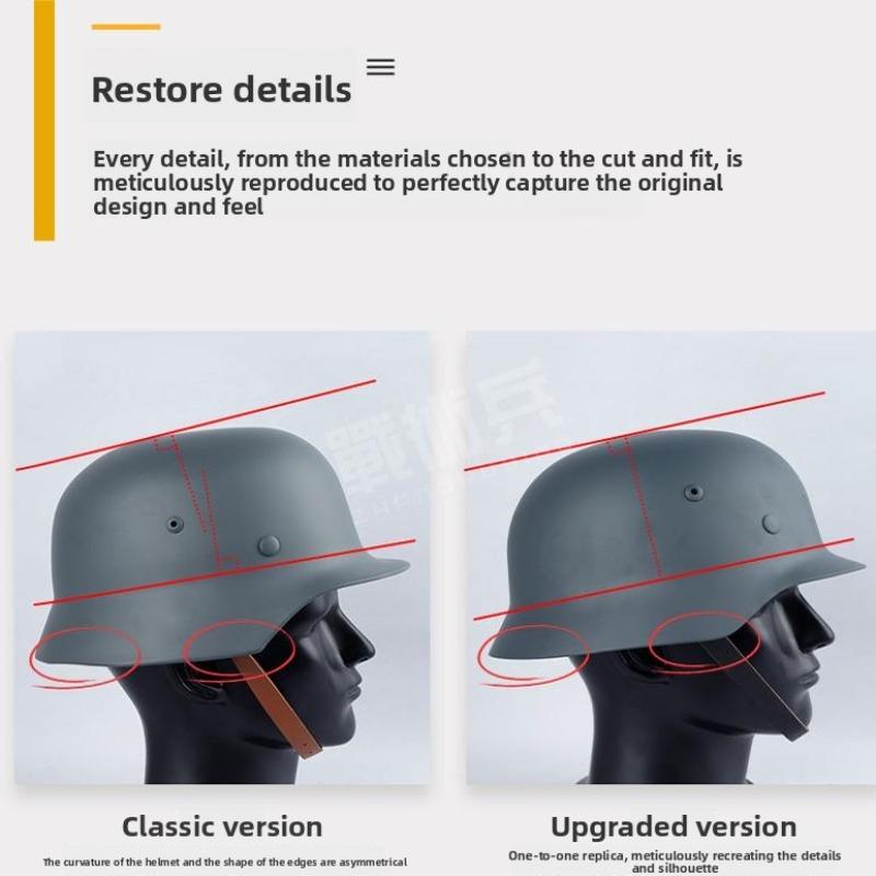 German M35 Steel Helmet M40 Helmet Type Locomotive Riding Military Fans Harley Retro Film and Television Props