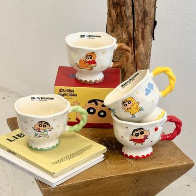 Mug Ceramic Couple Water Cup Graduation Birthday Gift Home Cup Cute Cartoon High Pretty
