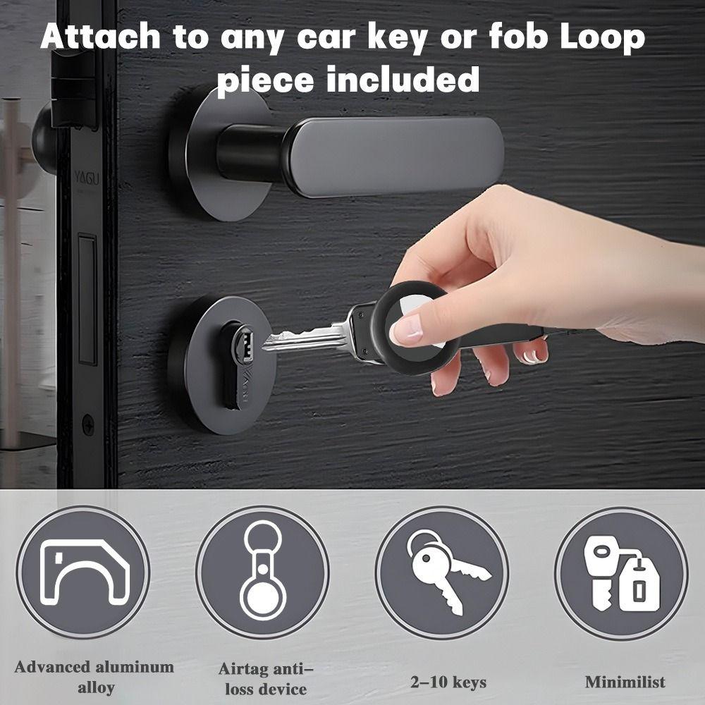 Innovative Metal Key Organizer Carbon Fiber Car Key Holder Keys Bag Key Case Holder  Women