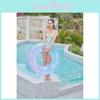 Xiao Lu Thickened Cross-border Pvc Swimming Ring For Adults And Kids Shiny Starry Sky Design