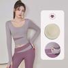 Långärmade yogaskjortor Sport Top Fitness Yoga Toppar Gym Top Sportkläder för kvinnor Gym Tops Body Shaper Running Tee Shirts