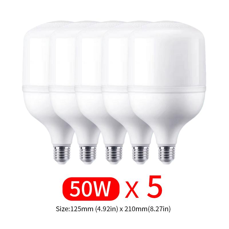 5-10pcs LED Bulb AC 220V E27 LED Lamp 60W 50W 40W 30W 20W 15W 10W 7W 3W Lampada LED Light Bombilla Spotlight Lighting Lamp