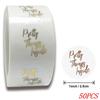 50-500pcs 1inch Clear Gold Foil Thank You Stickers for Envelope Sealing Label Stickers Pretty Things Inside for Gifts Package