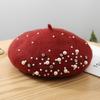 New Many Colors Women Pearl Outdoor Autumn Warm French Ladies Berets