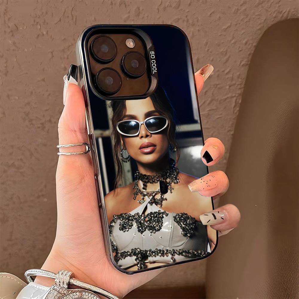 singer A-anitta funk generation phone case for iPhone 17 17Air 16 15 14 13 12 11 Pro Max Plus Colorful Silver