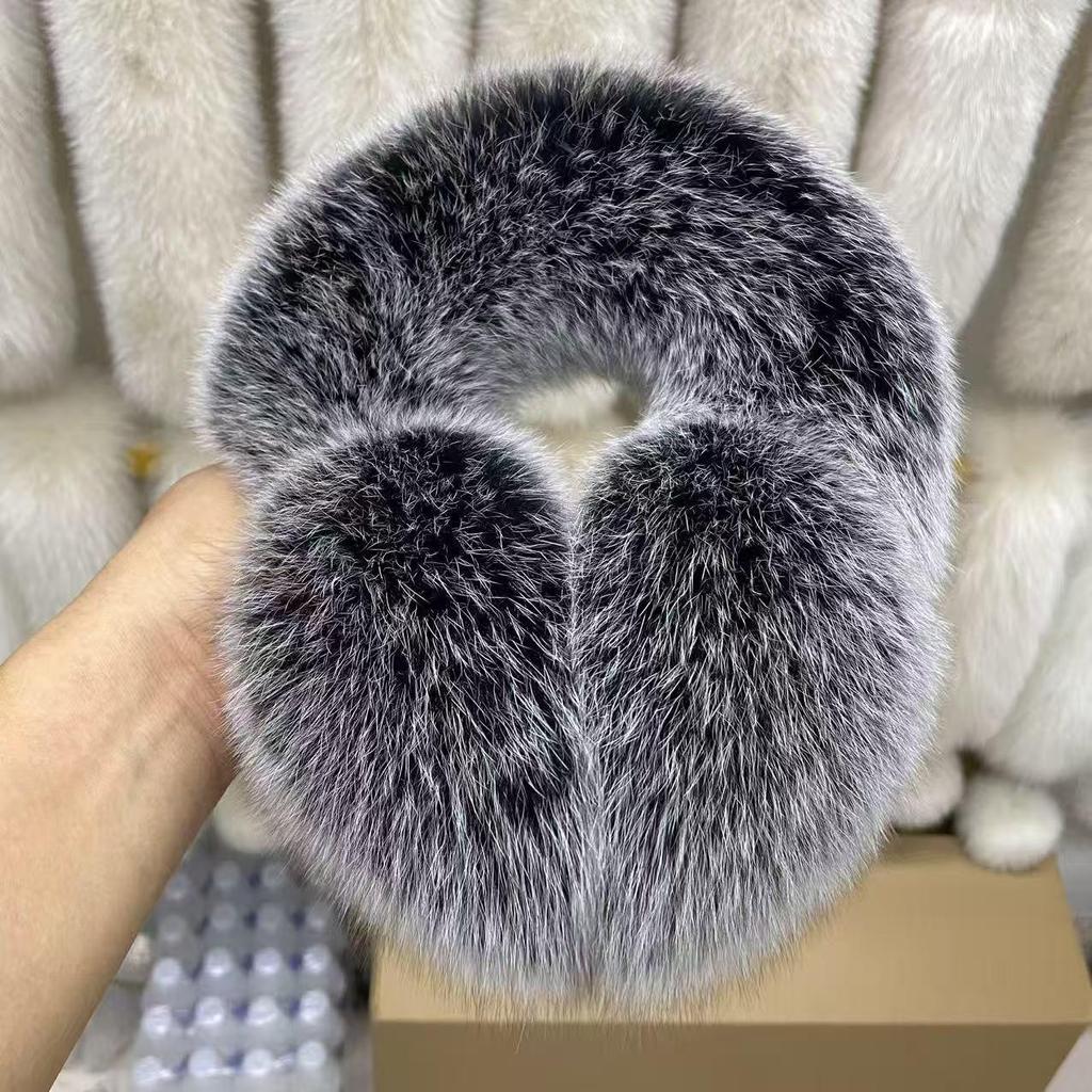 Korean Style Women's Real Fox Fur Earmuffs - Super Warm, Thick, Cute, Furry Winter Ear Covers