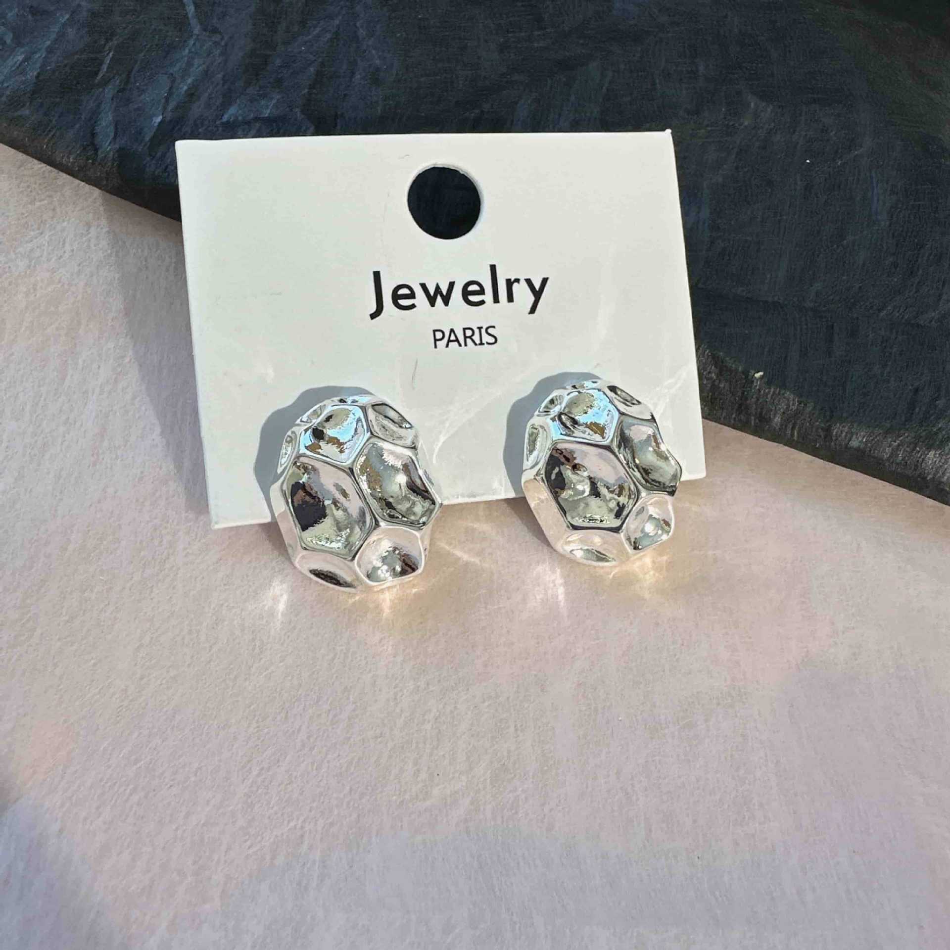 

Массивные квадратные геометрические серьги-гвоздики из нержавеющей стали с ярким дизайном, ювелирные изделия, бижутерия серебряный