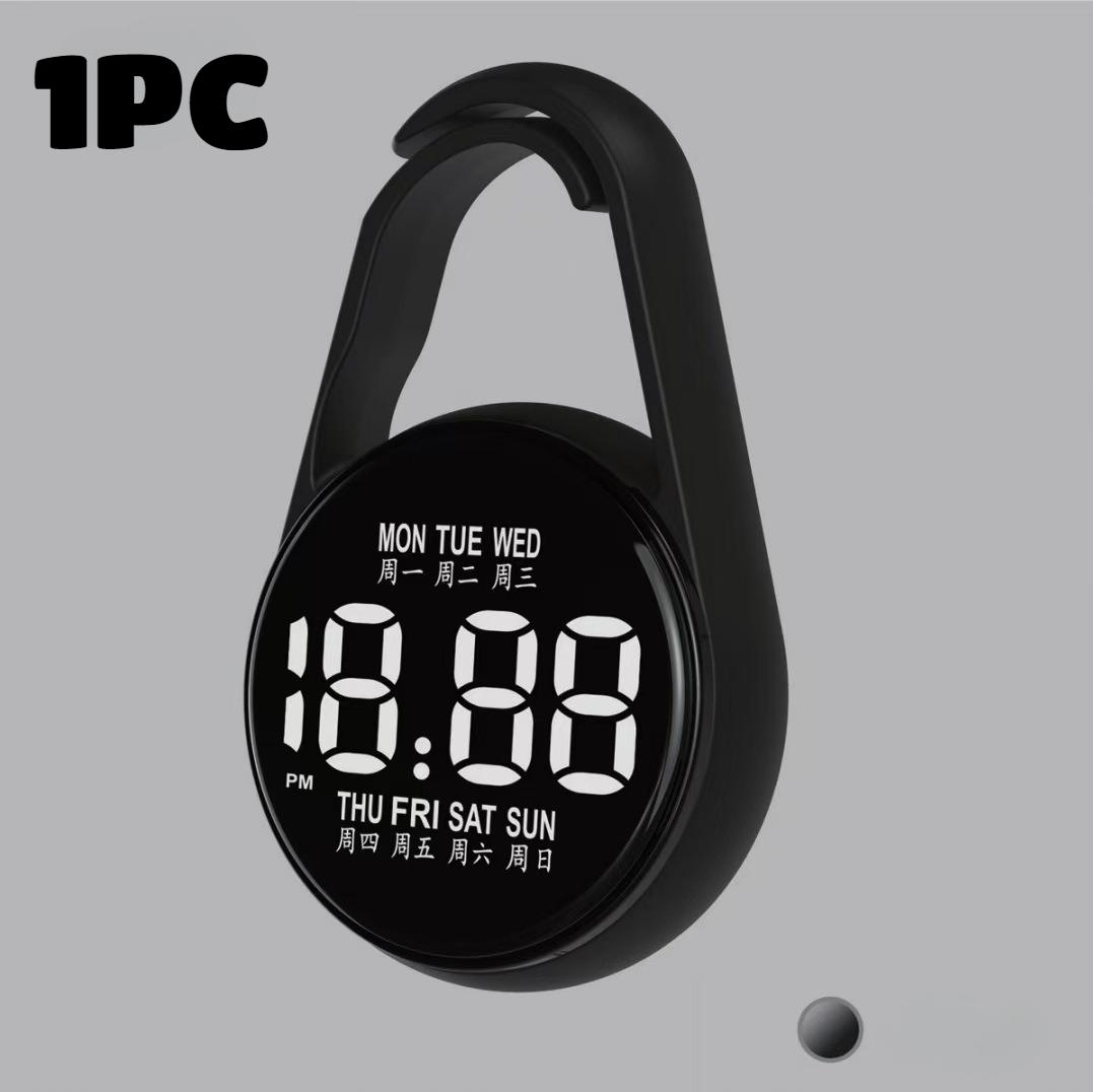 

2 шт. Светодиодные электронные подвесные часы Круглые водонепроницаемые карманные часы Светящиеся подвесные часы в форме капли Практичные подарки для детей