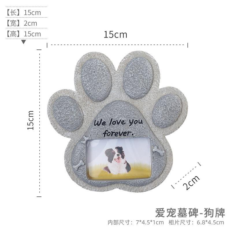 Creative Resin Simulation Pet Memorial Tombstone For Dog Cat Small Animal Craft Ornament