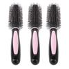 3pcs Round Hair Brush Slipless Curling Roll Comb Hair Styling Brush Home Use for Blow Drying