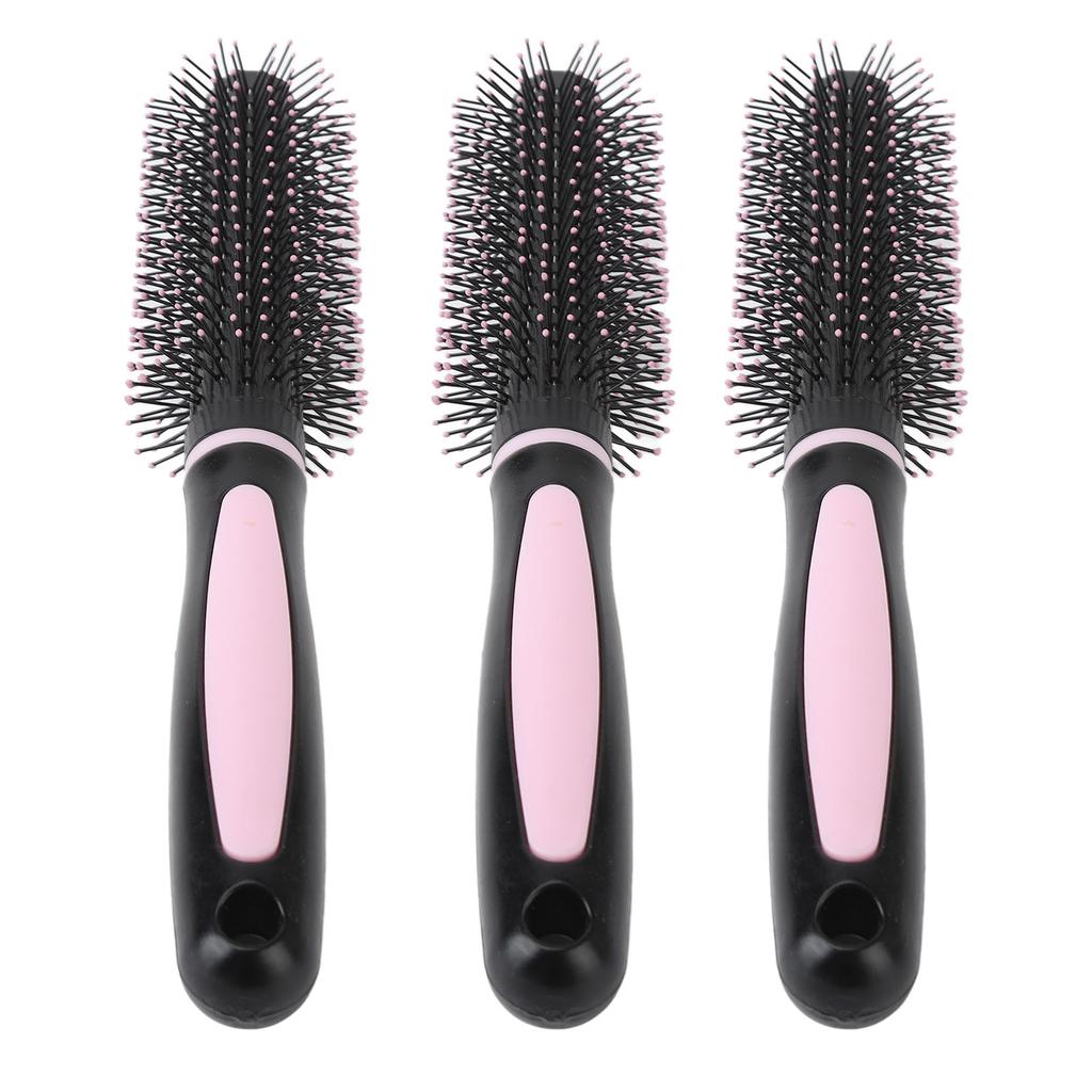 3pcs Round Hair Brush Slipless Curling Roll Comb Hair Styling Brush Home Use for Blow Drying