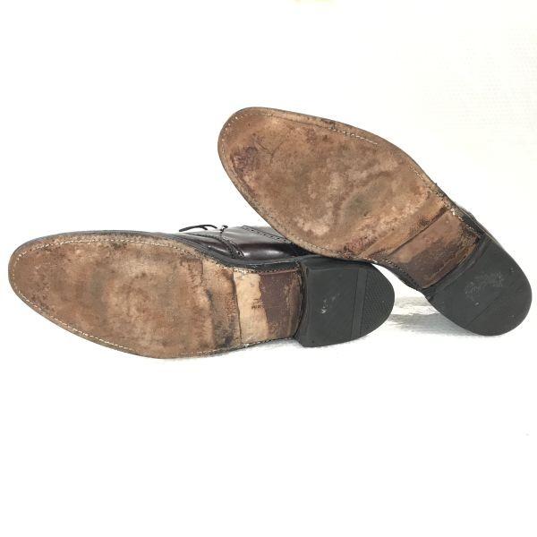 80er Vintage Florsheim Royal Imperial Saddle Shoes 10.5B 27-28cm Burgunder(GEBRAUCHT)