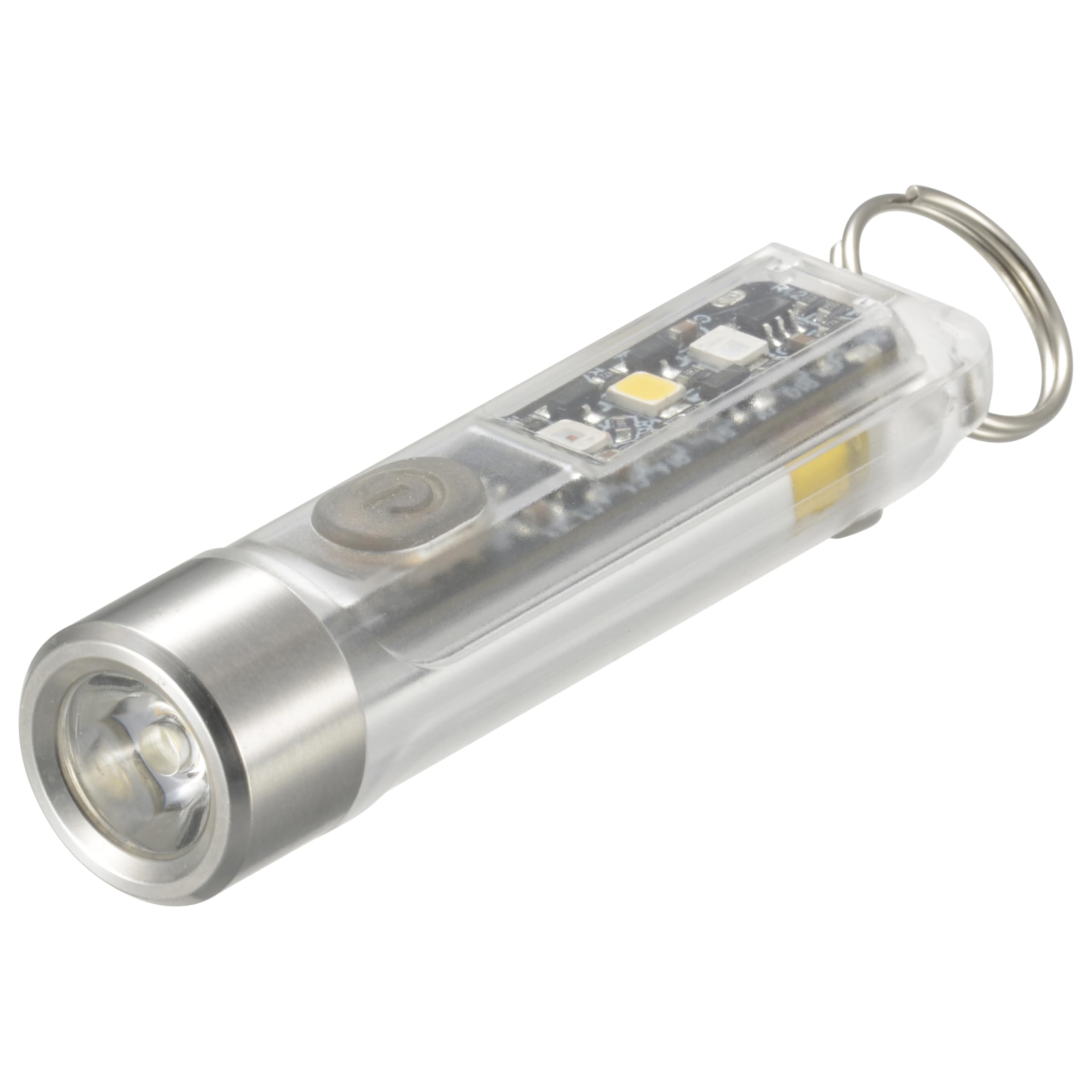 

OHM Electric USB Перезаряжаемый Светодиодный Мини-Фонарик с Регулировкой Яркости и УФ Черный Красный Красный ANSI Скелет и Кольцо для Ключей в Комплекте Многоцветный с Регулируемым Цветом