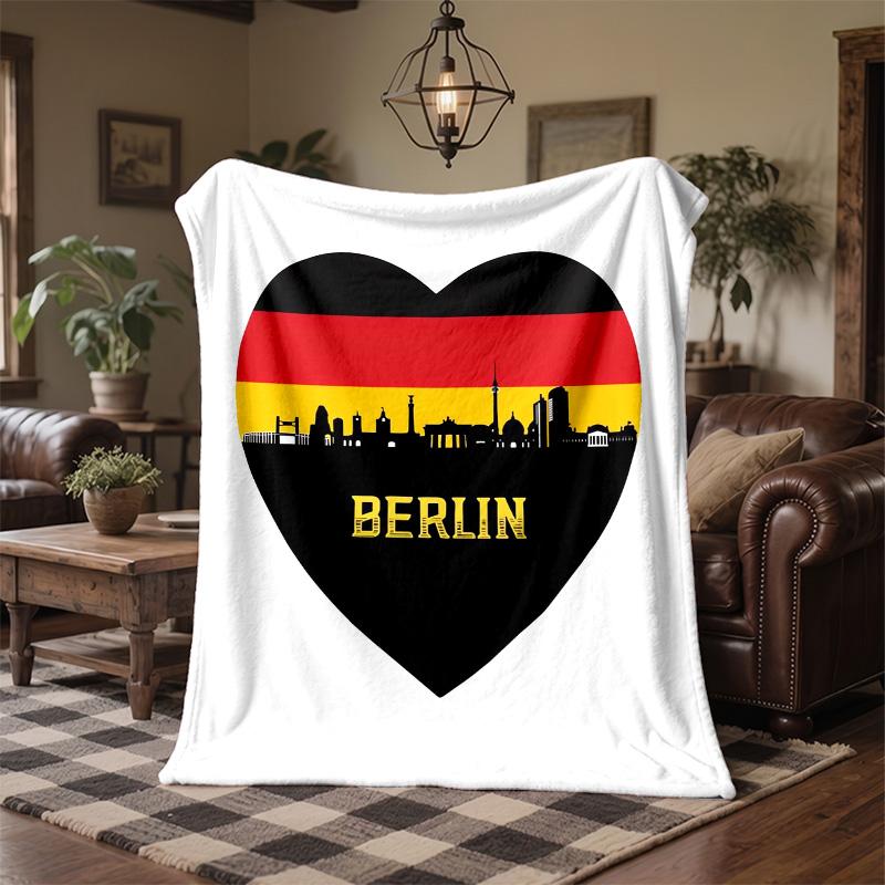 Germany national football team Print Flannel Blanket Soft Warm Sofa Bed Throw Blanket For Home Office Bedroom