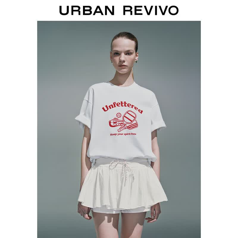 

UR Women s Summer Color-block Print T-shirt S