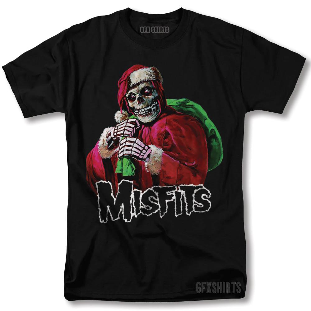 Misfits Christmas Santa Shirt Rock Concert Vntg Graphic Design T-Shirt Unisex T-Shirt L