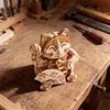 Wooden Lucky Cat 3d Puzzle Model For New Year Decor And Gift For Kids And Adults