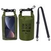 2L Wasserdichter Trockensack für Schwimmen Kajakfahren Trekking Rafting Surfen Bootfahren Tragbarer Touchscreen Outdoor Aufbewahrungsrucksack