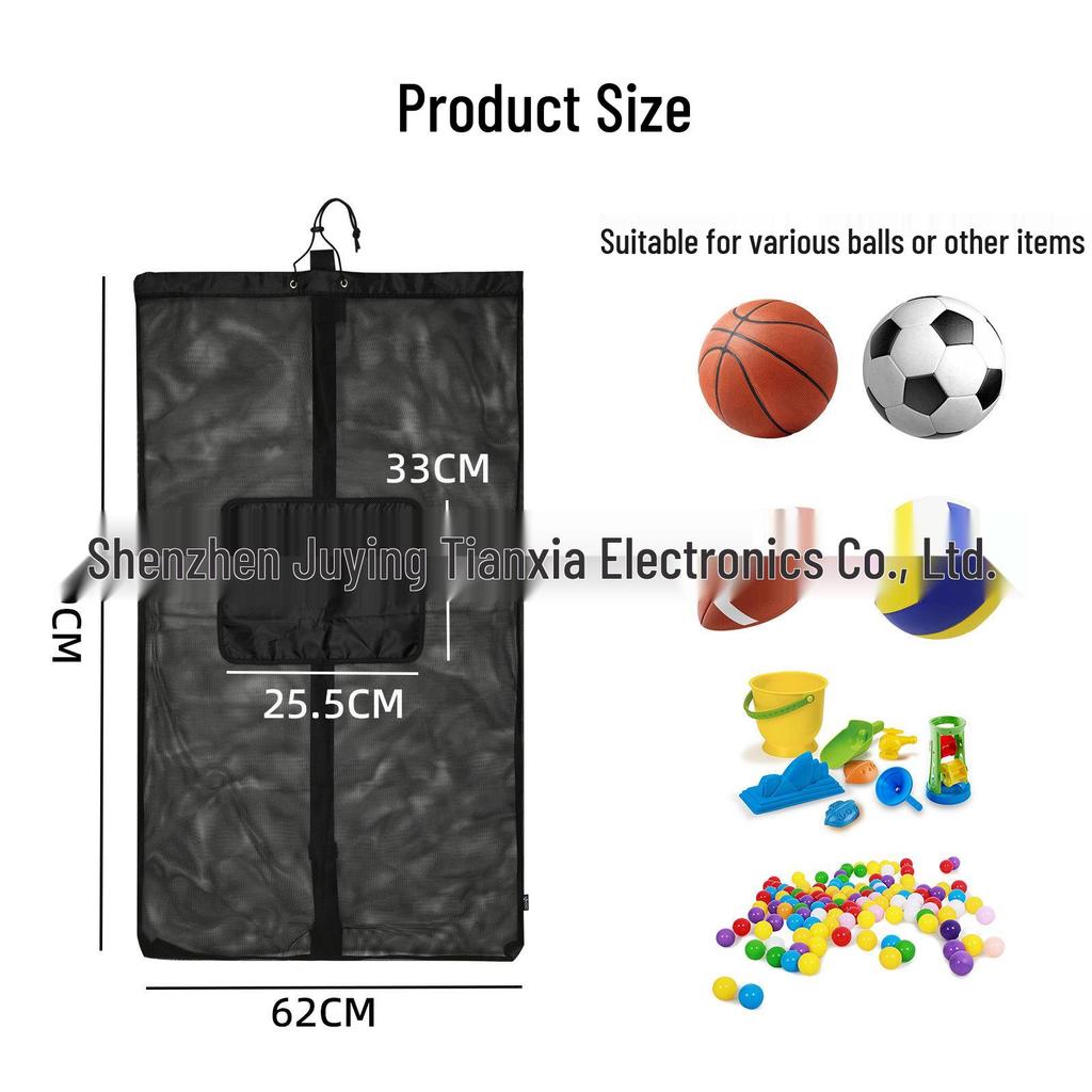 Large Capacity Sports Ball & Toy Storage Net Bag