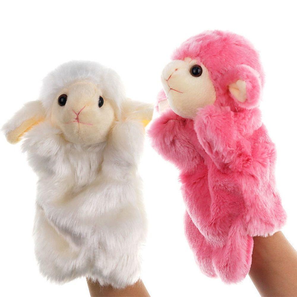 Stuffed Animals Animal Hand Puppet Sheep Cartoon Plush Toys Early Education Plush Hand Doll  Baby