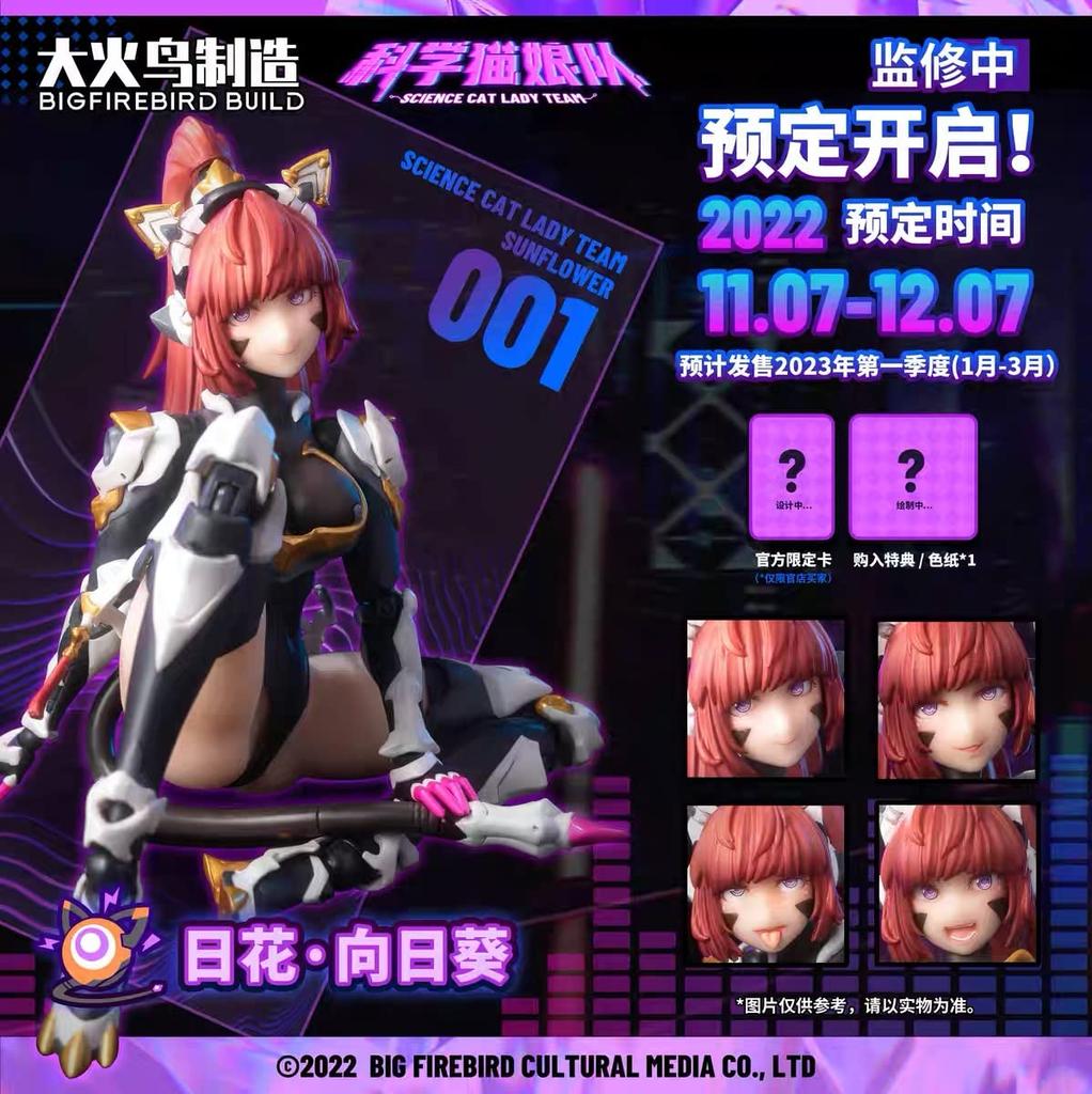 Meka BIG Firebird Transformation Sunflower Cat Girl Robot EX-01NICEE