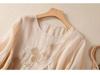 Summer Retro Chinese-Style Embroidered Cotton Linen Shirt - Loose Round Neck Pullover