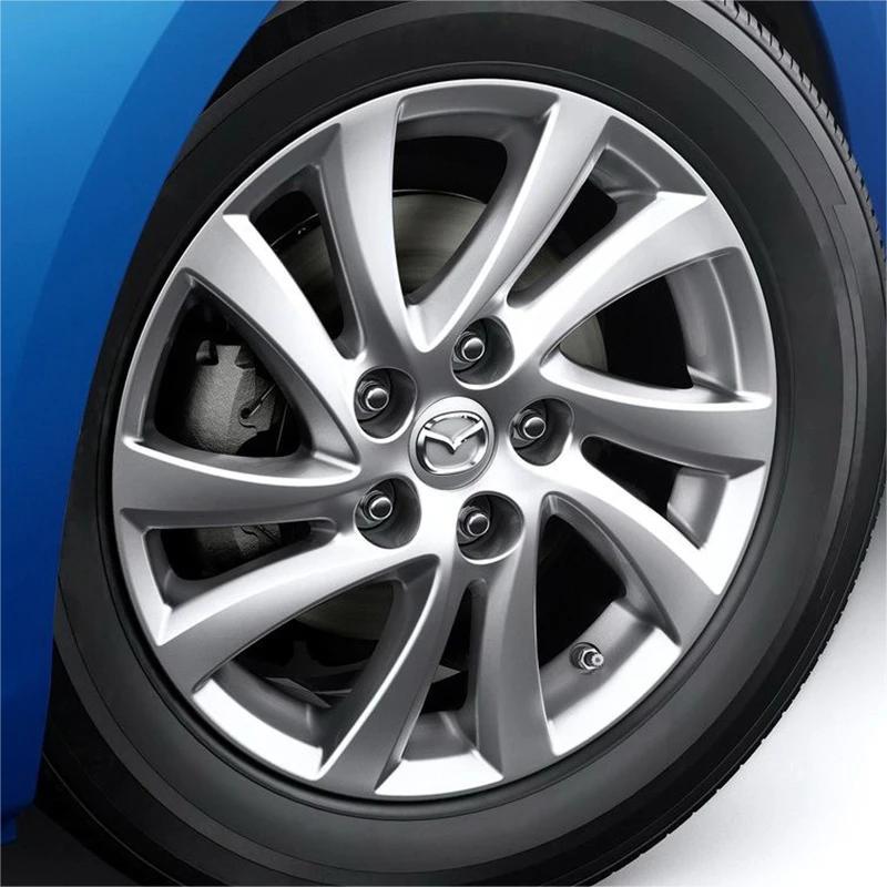 4 Stück 56mm Radnabenabdeckungen für Mazda 3 5 6 323 626 RX-8 MX-5 Atenza Axela CX-4 Fahrzeugkappe Aufkleber Abzeichen Abdeckungen