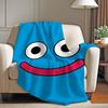 Cute game S Slime D Dragon Q Quest Blanket For Sofa Office Bed Plane Travel Sleep Read Relax Camping Soft And Warm