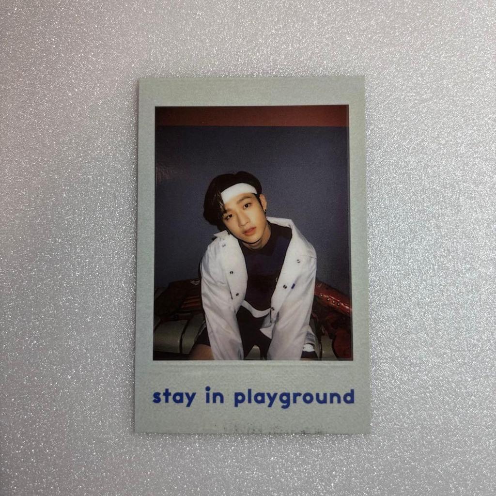 [USED] Stray Kids Playground Bang Chan Polaroid Trading Card